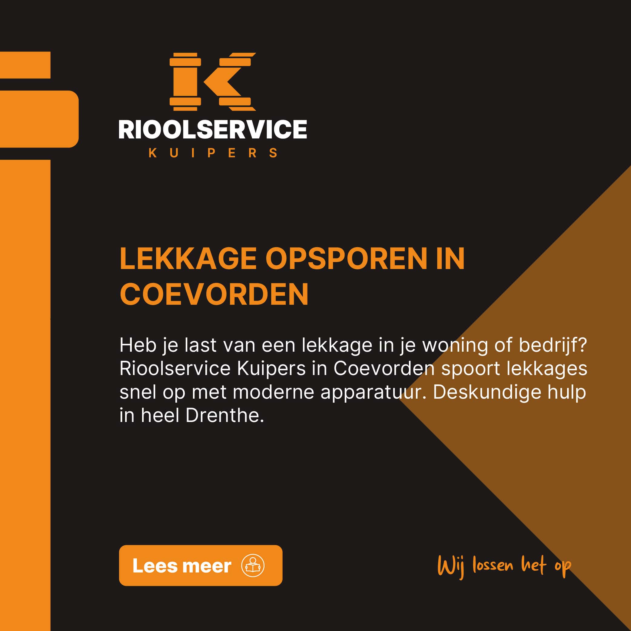 Lekkage opsporen Coevorden