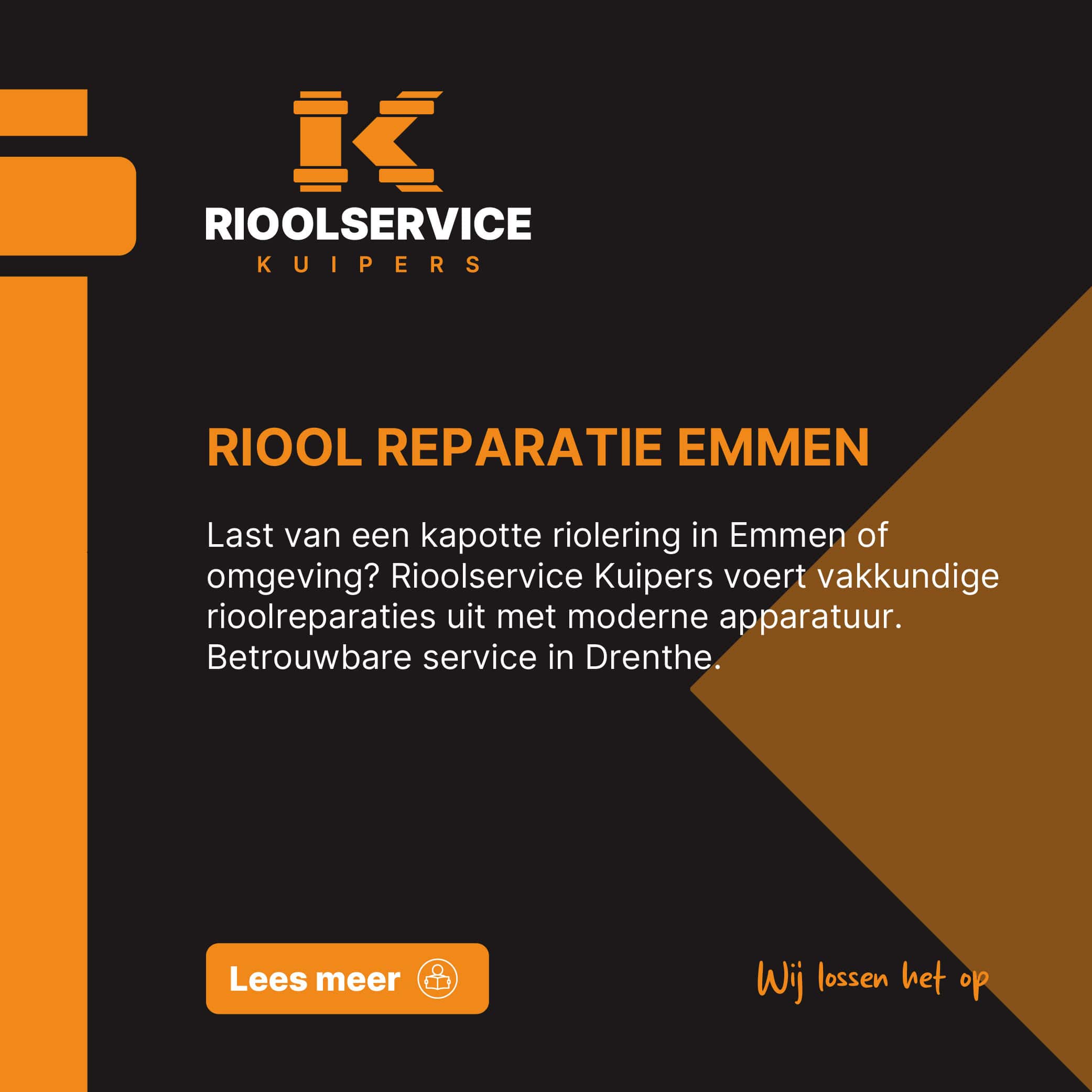 Riool reparatie Emmen