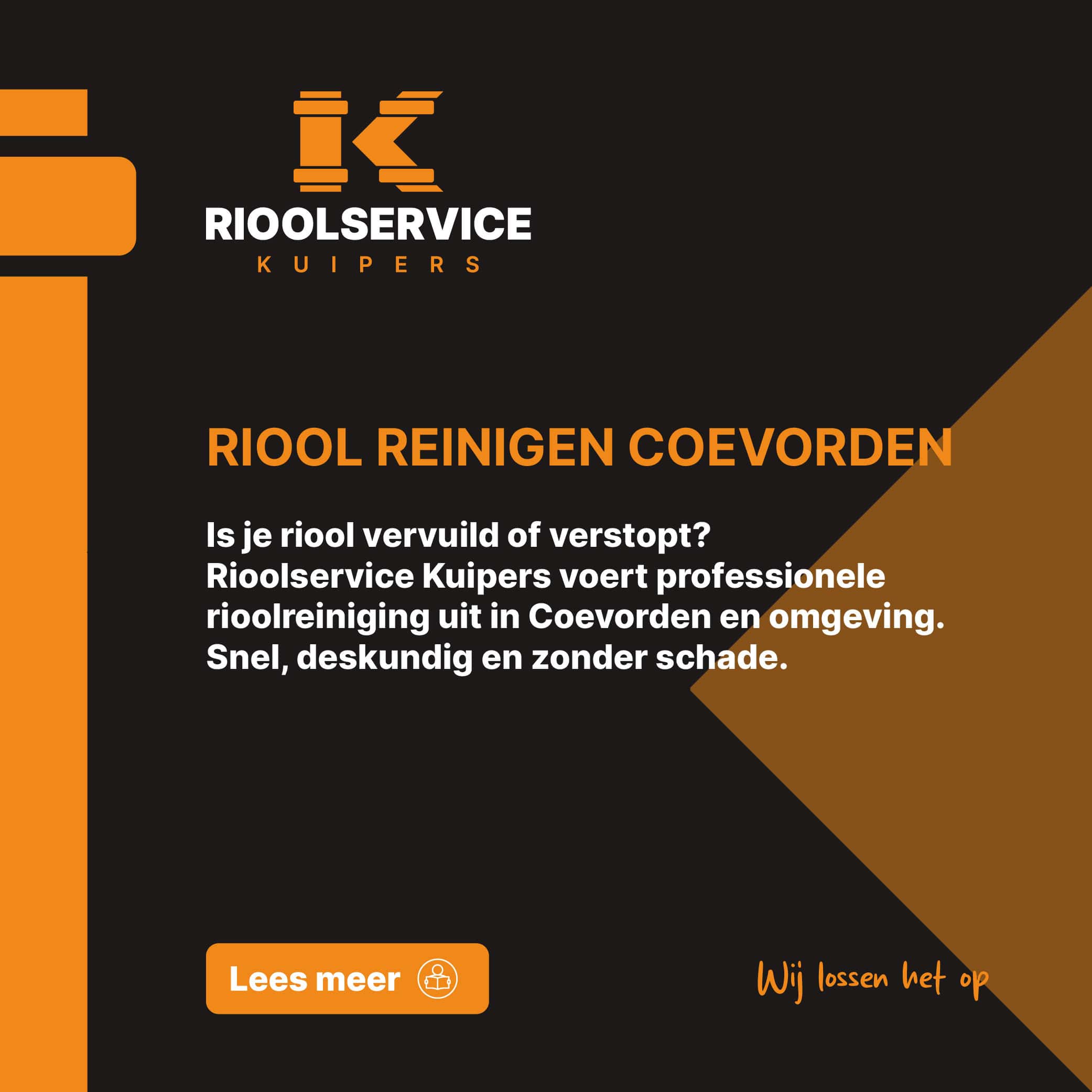Riool reinigen Coevorden