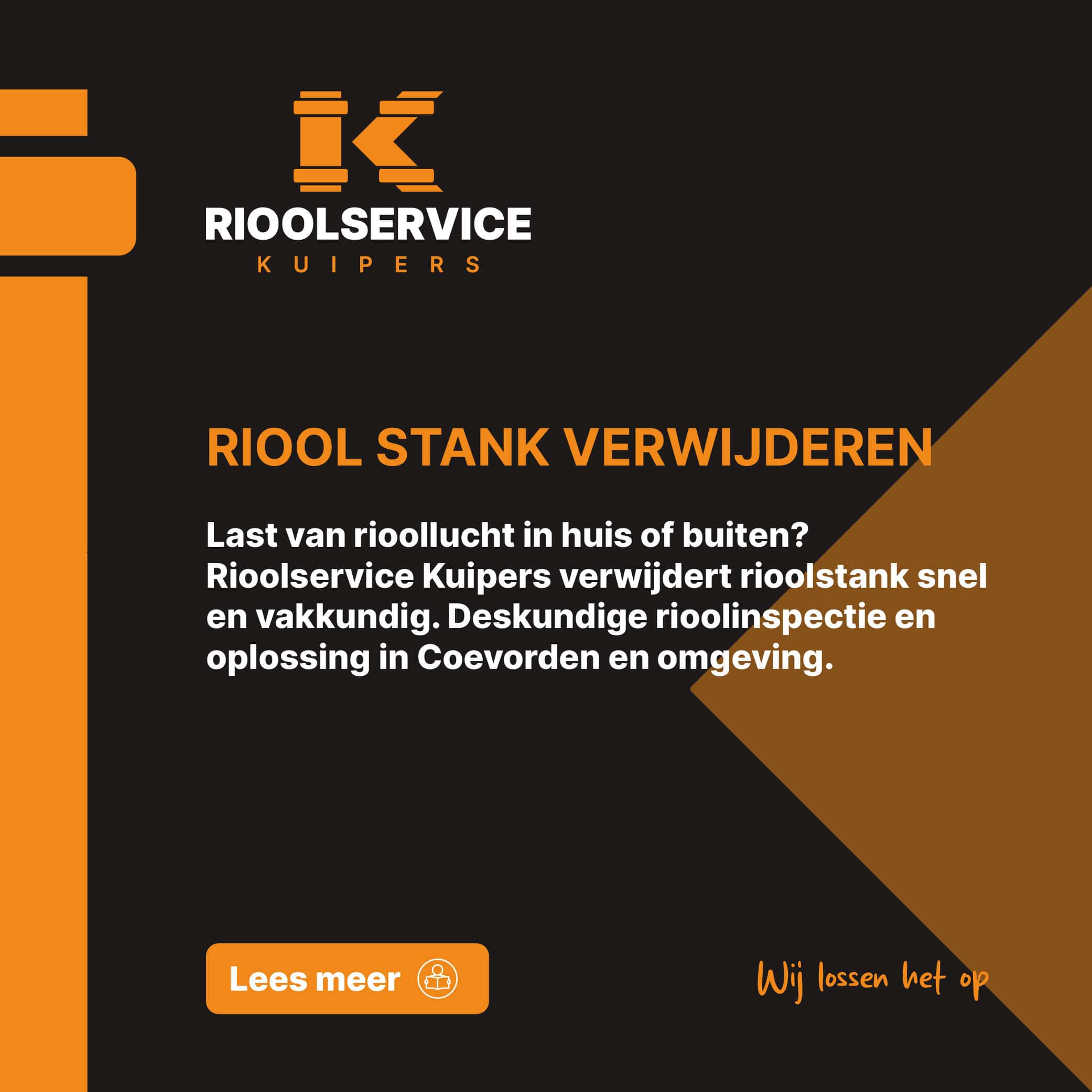 Riool stank verwijderen