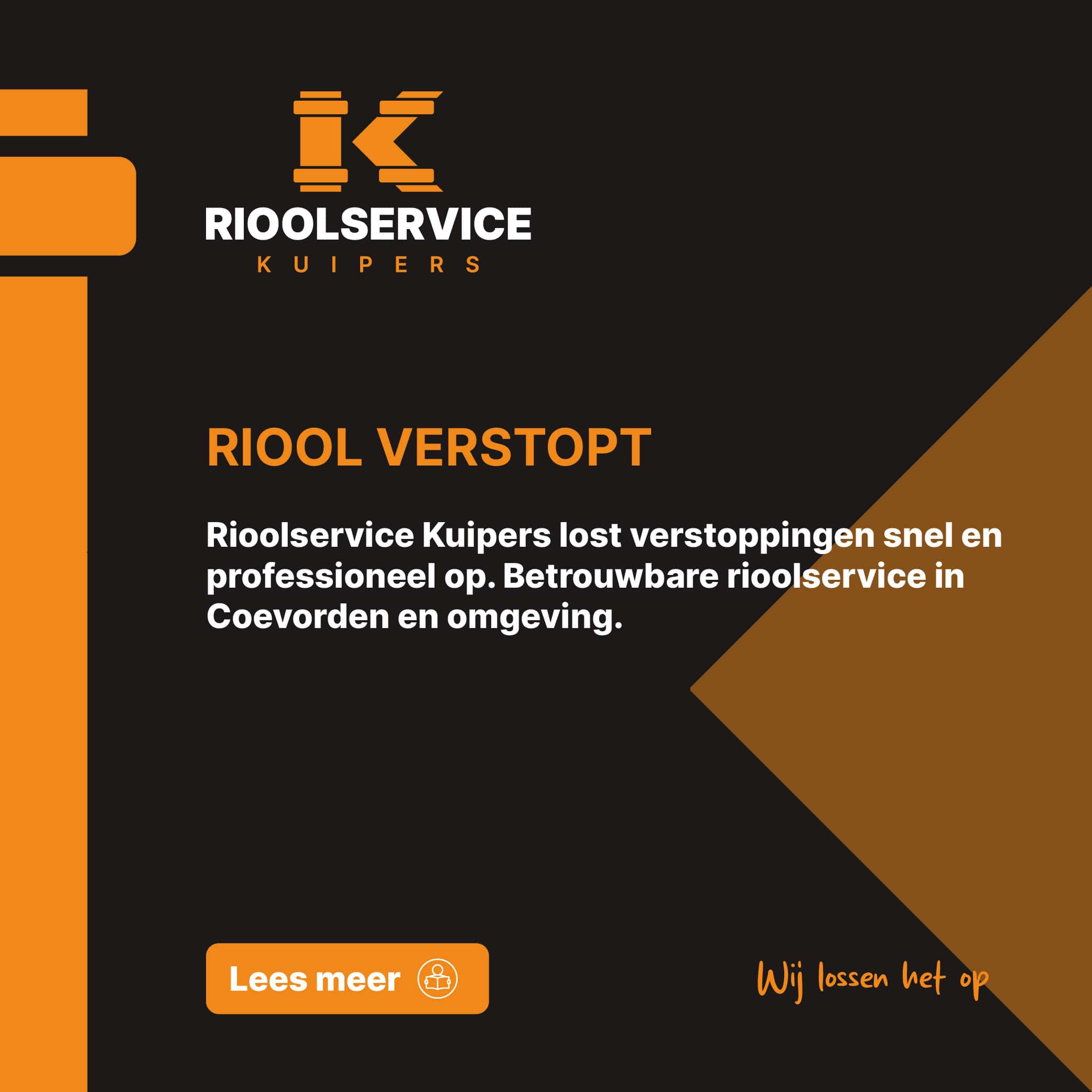 Riool verstopt Coevorden