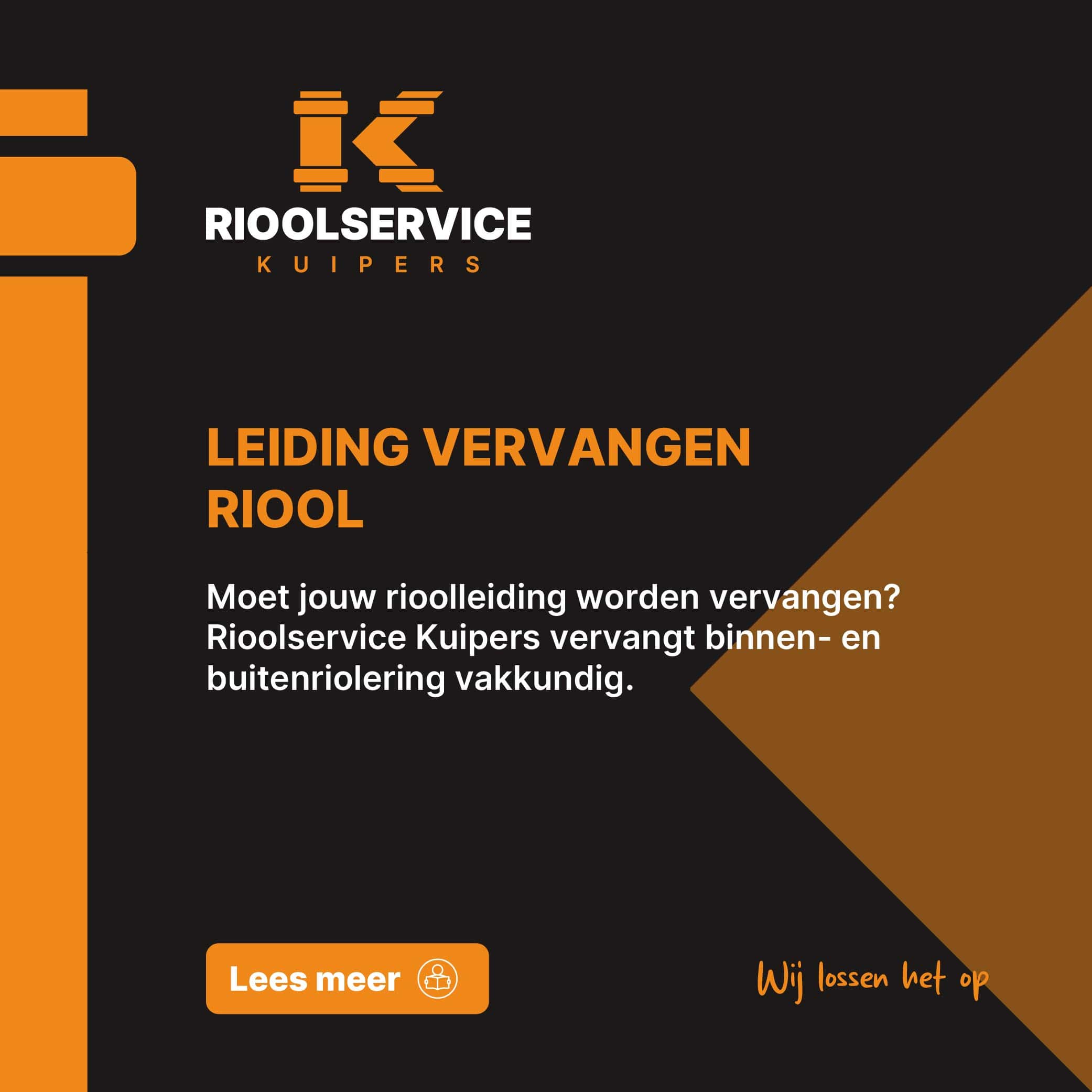 Leiding vervangen riool