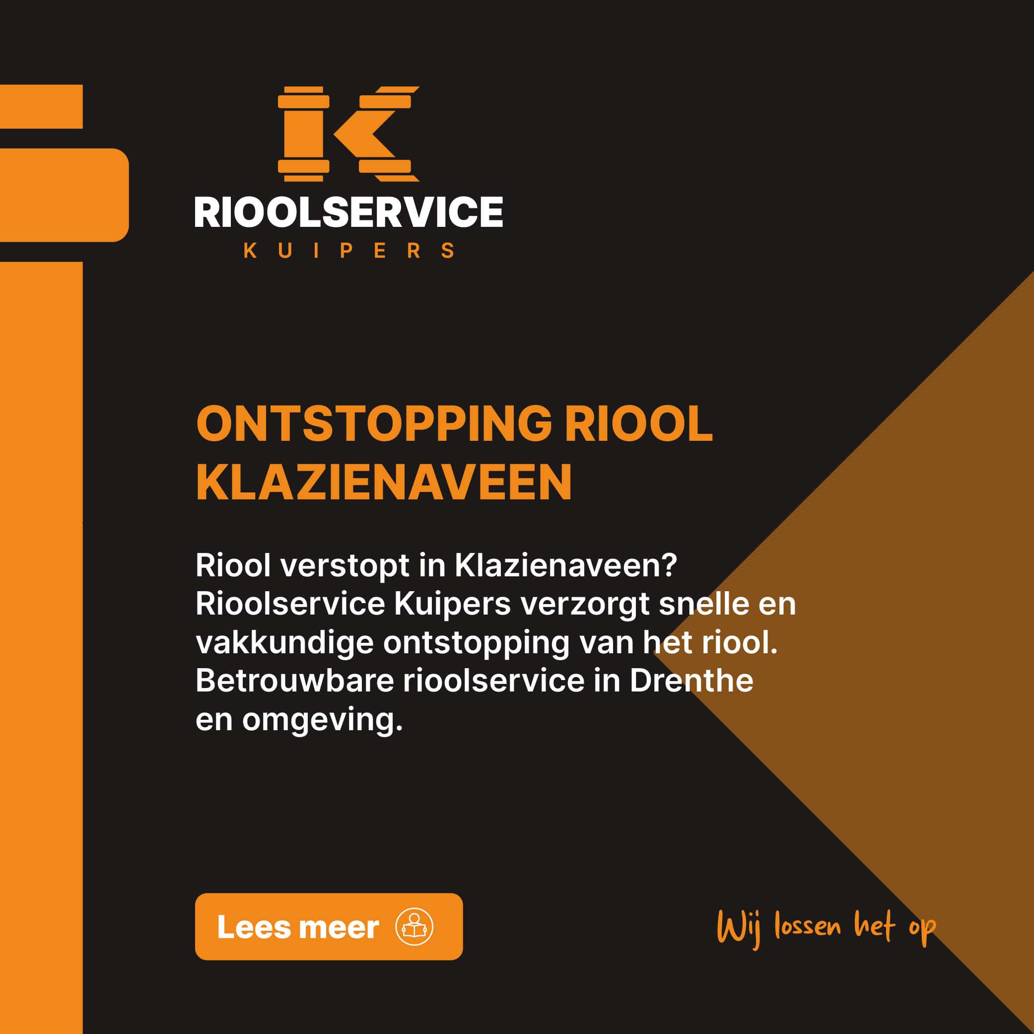 Ontstopping riool Klazienaveen