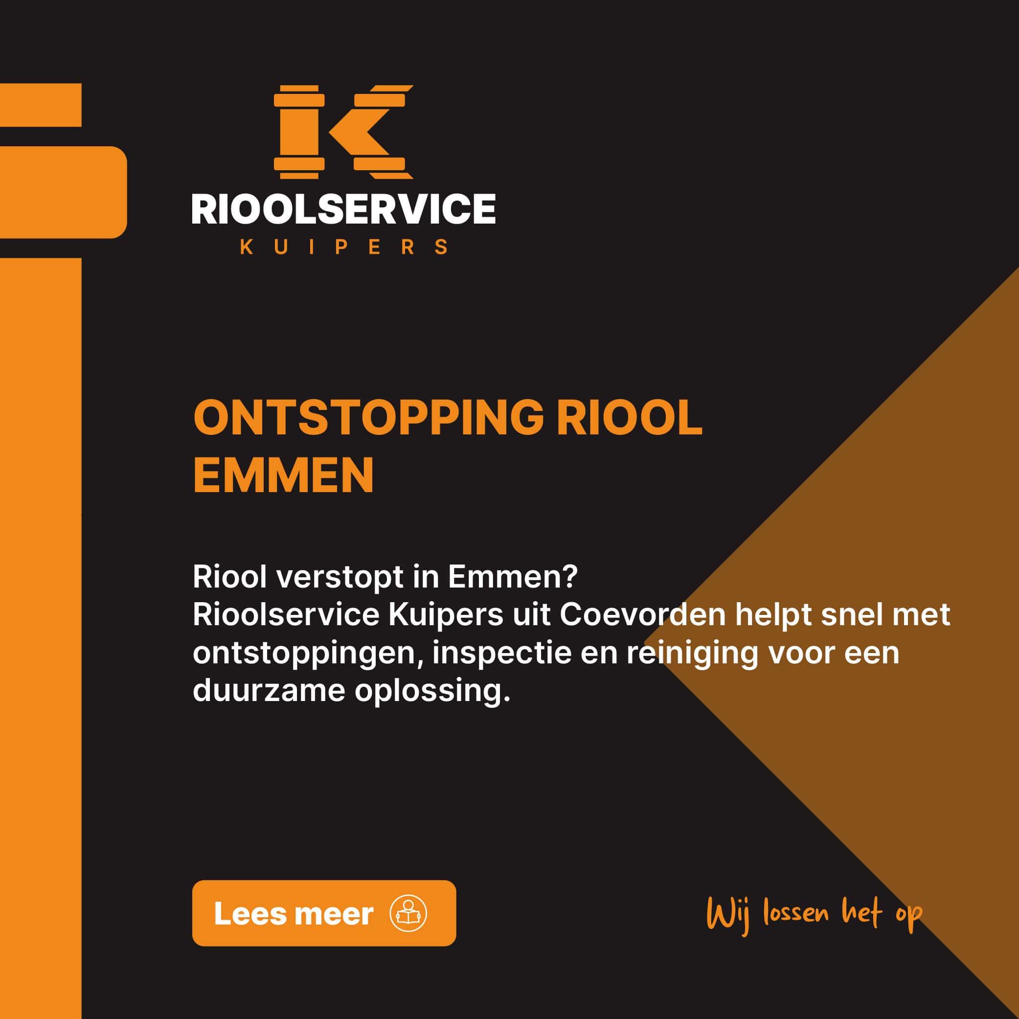 Ontstopping riool Emmen