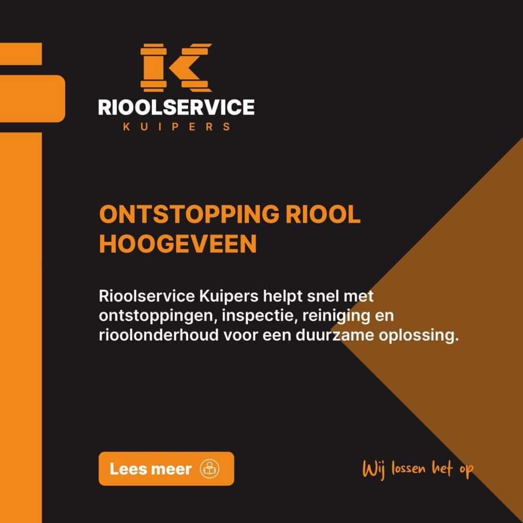 Ontstopping riool Hoogeveen