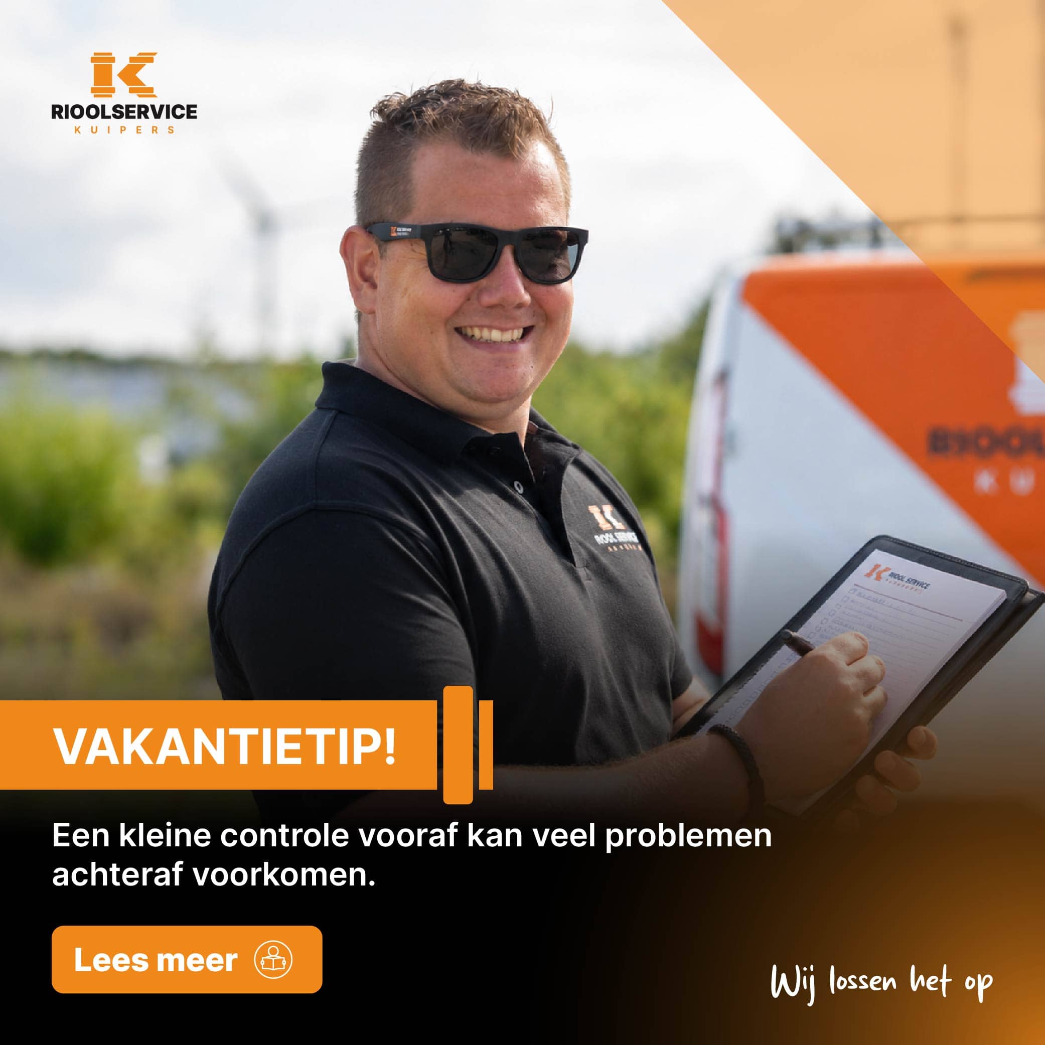 Riool controleren voor vakantie