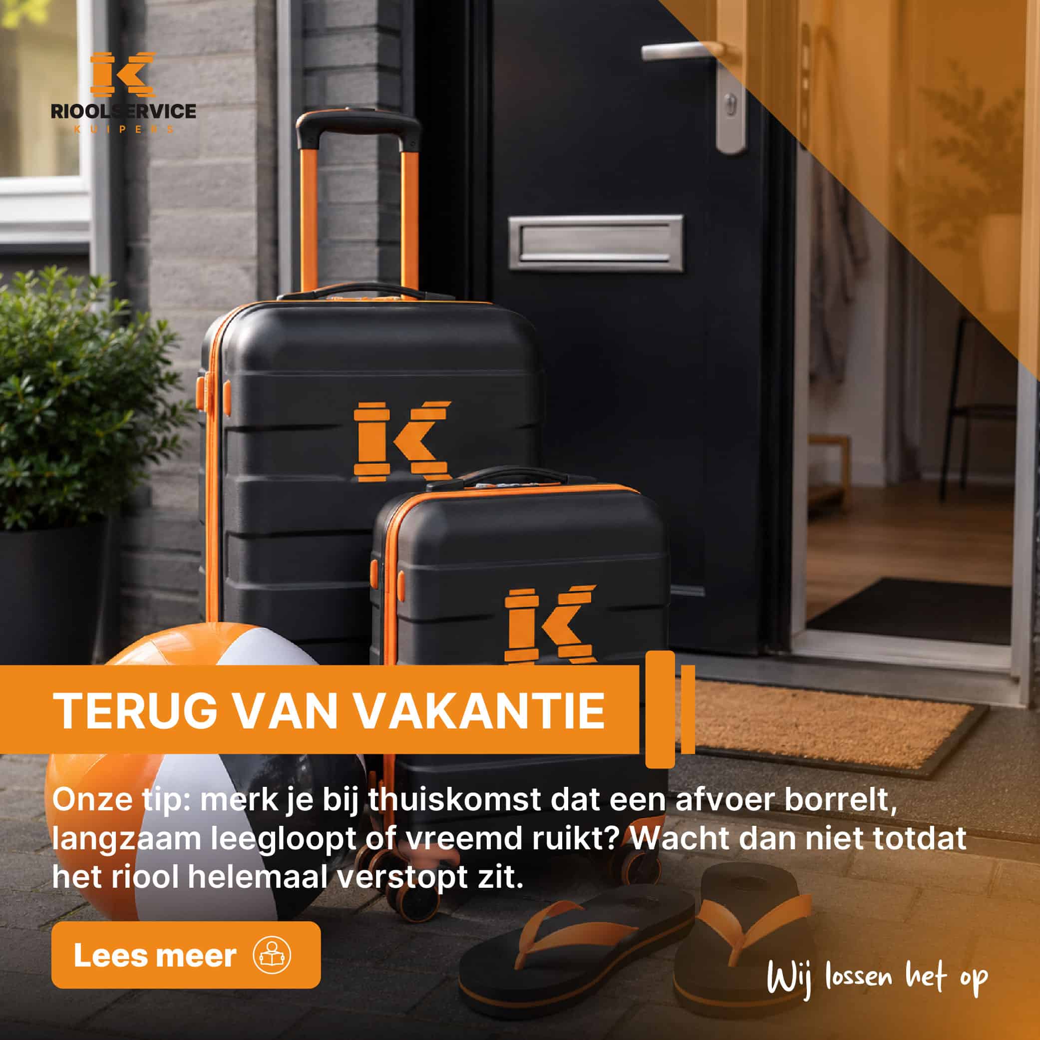 Rioolproblemen na vakantie